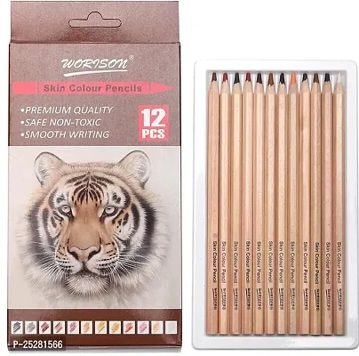 1 Round Shaped Color Pencils Set Of 1 Multicolor