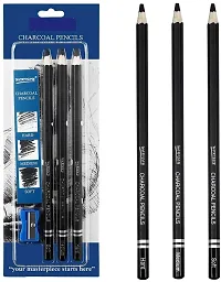 Black Charcoal Pencil Set For Drawing 1 Pc Pencil Black-thumb1