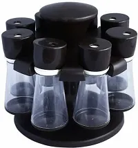 Revolving Spice Rack 8 Jar Spice Container Set of 8 High Plastic Quality Spice Racks for Kitchen-thumb1