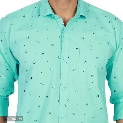 Men Pure Cotton Long Sleeves Printed Casual Shirt-thumb3