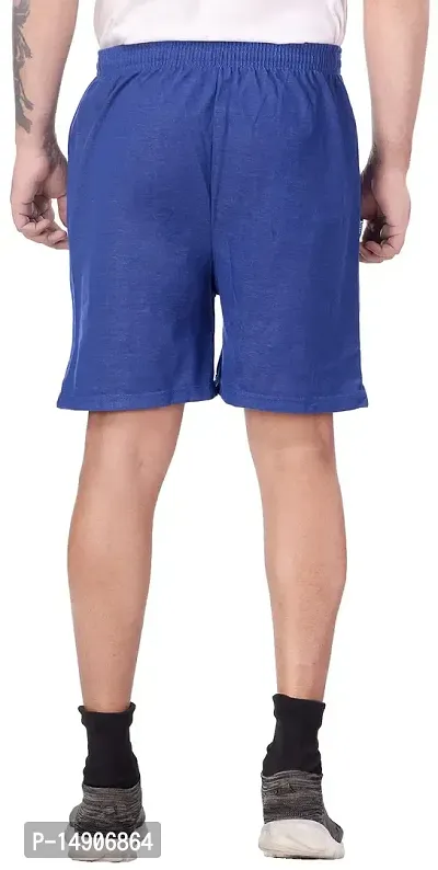 V D Sales ,Cotton Blend Denim Style Shorts/Half Pant/for Men -Casual/Lounge/Sports Wear [ for All Waist Sizes - 30 inches to 36 inches ](Blue)-thumb3