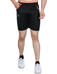 V D Sales, Polyester Blend Shorts/Half Pant/Bermuda for Men - Casual/Sports/Lounge Wear for All Waist Sizes- 28 inches to 32 inches (Black)-thumb4