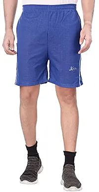 V D Sales ,Cotton Blend Denim Style Shorts/Half Pant/for Men -Casual/Lounge/Sports Wear [ for All Waist Sizes - 30 inches to 36 inches ](Blue)-thumb4