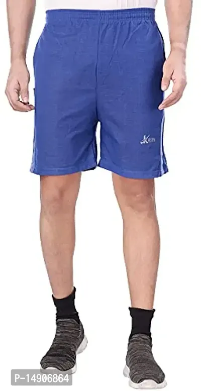 V D Sales ,Cotton Blend Denim Style Shorts/Half Pant/for Men -Casual/Lounge/Sports Wear [ for All Waist Sizes - 30 inches to 36 inches ](Blue)-thumb5