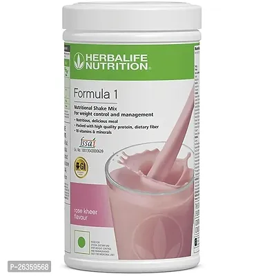 HERBALIFE Formula 1 Nutrition Shake Mix Rose Kheer Flavour for Weight Management Plant-Based Protein |500 g, Rose Kheer, Pack of 1|-thumb0