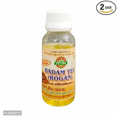 Herbal Products Badam Tel Rogan - Helps To Fight Dandruff, Strong And Healthy Hair - 50ml Pack Of 2