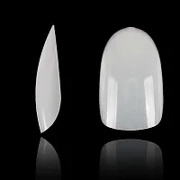 Fake Nails Oval Nails False Round Nails Full Cover Artificial Press On Nails Natural 100pcs 10 Sizes With Box-thumb3