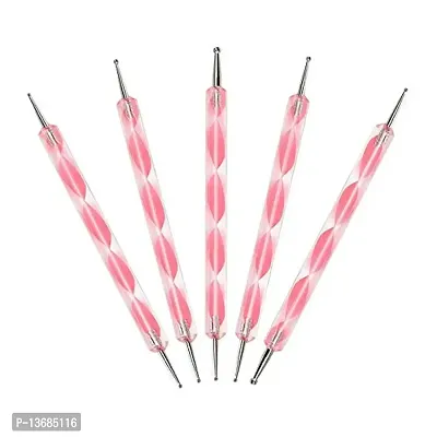 Belicia 5PC 2 Way Double Ended Nail Art Manicure Pedicure Dot Paint Dotting Painting Marbleizing Pen Tool
