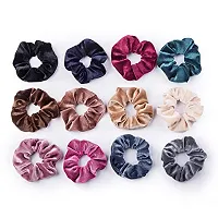 12 Pack Velvet Hair Scrunchies Scrunchy Hair Ties Elastic Hair Bands Ropes Scrunchie for Women or Girls Hair Accessories(12 Colors)-thumb1