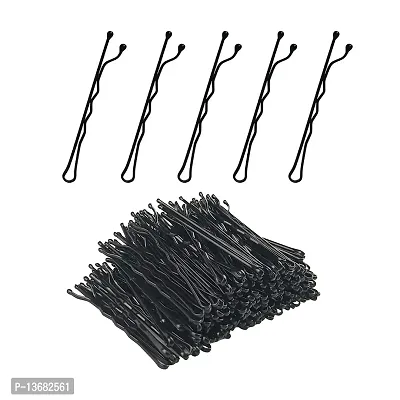 Belicia  120 Count Bobby Pins, Premium Hairpins for Buns, Great for Types, 2 Inches, Black-thumb0