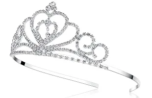 Belicia Rhinestone Crystal Tiara-Wedding Bridal Prom Birthday Pegeant Prinecess Crown (Heart）-thumb2