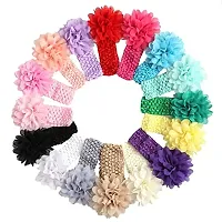 BELICIA Multicolour Elastic Fabric Hairband for Baby Girls -Set of 3-thumb1