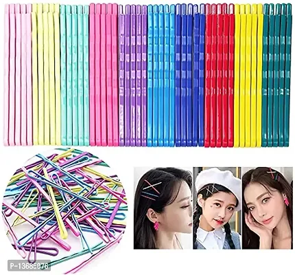 Belicia ?Colored Hair Bobby Pins , 100 Count Hair Clips , Hair Pins for Kids, Girls and Women, Great for All Types, 2.16 Inches (Multi-color)