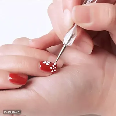 Belicia 5 pc 2 Way Dotting Pen Tool Nail Art Tip Dot Paint Manicure kit (5PC)-thumb4