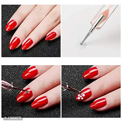 Belicia 5 pc 2 Way Dotting Pen Tool Nail Art Tip Dot Paint Manicure kit (5PC)-thumb3