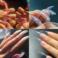 Fake Nails Oval Nails False Round Nails Full Cover Artificial Press On Nails Natural 100pcs 10 Sizes With Box-thumb1