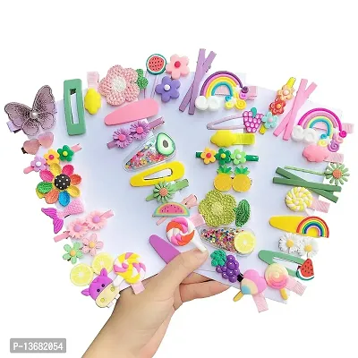 10pcs Children Hair Clips Baby Girls Hair Clips Cute Cartoon Hairpins Fully Ribbon Covered Alligator Clip Hair Clips Hair Accessories for Baby Girls Infants Toddlers Kids Children-thumb0