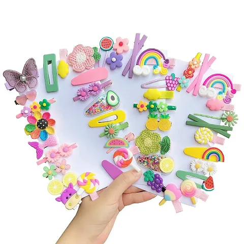 10pcs Children Hair Clips Baby Girls Hair Clips Cute Cartoon Hairpins Fully Ribbon Covered Alligator Clip Hair Clips Hair Accessories for Baby Girls Infants Toddlers Kids Children