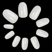 Fake Nails Oval Nails False Round Nails Full Cover Artificial Press On Nails Natural 100pcs 10 Sizes With Box-thumb2