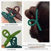 BELICIA Big Hair Claw Clips Large Butterfly Hair Clips 5 Oversize Hair Clip Acrylic Claw Hair Clips for Long Thick Hair Barrette Accessories for Women's and Girl's (4 Pcs)-thumb2
