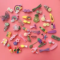 10pcs Children Hair Clips Baby Girls Hair Clips Cute Cartoon Hairpins Fully Ribbon Covered Alligator Clip Hair Clips Hair Accessories for Baby Girls Infants Toddlers Kids Children-thumb1