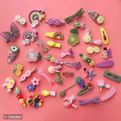 10pcs Children Hair Clips Baby Girls Hair Clips Cute Cartoon Hairpins Fully Ribbon Covered Alligator Clip Hair Clips Hair Accessories for Baby Girls Infants Toddlers Kids Children-thumb2
