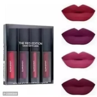 Red Edition Lipstick Pack Of 4 Multicolor-thumb0