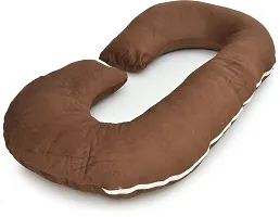 Comfortable Brown Cotton Pregnancy Pillow For Women-thumb2