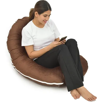 Comfortable Brown Cotton Pregnancy Pillow For Women