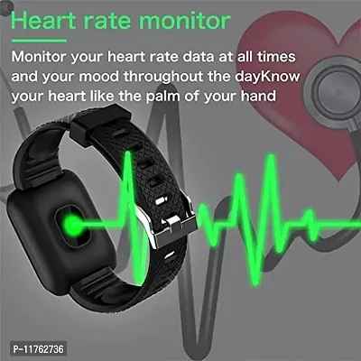 ID116Bluetooth Smart Fitness Band Watch with Heart Rate Activity Tracker, Step and Calorie Counter, Blood Pressure, OLED Touchscreen for Men/Women-thumb4