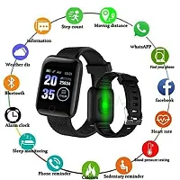 ID116Bluetooth Smart Fitness Band Watch with Heart Rate Activity Tracker, Step and Calorie Counter, Blood Pressure, OLED Touchscreen for Men/Women-thumb4