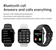 i8 Pro Max Touch Screen Bluetooth Calling Smartwatch with Activity Tracker Compatible with All 3G/4G/5G Android  iOS Smartphones - Black-thumb2