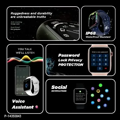 T 500 Smart Watch With Call Feature And Daily Heart Rate Sensor Activity Tracker Sleep Monitor-thumb3