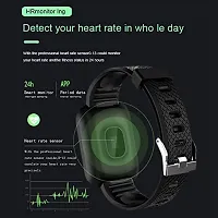 Id116 Plus Bluetooth Smart Fitness Band Watch With Heart Rate Activity Tracker Waterproof Body Step And Calorie Counter Distance Measure Oled Touchscreen For Men Women-thumb2