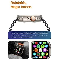 I8 Ultra Latest Bluetooth Calling Series 8 AMOLED High Resolution with All Sports Features  Health Tracker,Wireless Charging Battery, Bluetooth Unisex Smart Watch Ultra I-8 Orange-thumb1