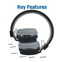 SH-12 Wireless Bluetooth Over the Ear Headphone with Mic-thumb1