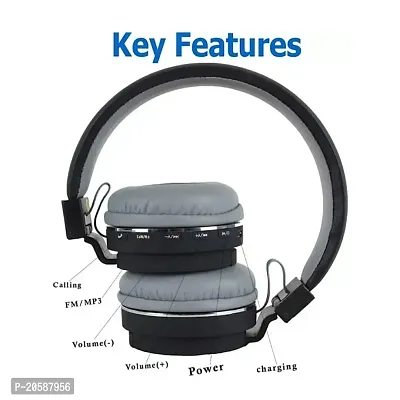 SH-12 Wireless Bluetooth Over the Ear Headphone with Mic-thumb2