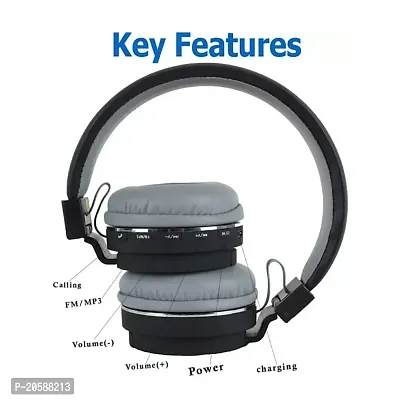 SH-12 Wireless Bluetooth Over the Ear Headphone with Mic-thumb4
