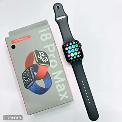 I8 PRO MAX Smartwatch  (Black Strap, FREE SIZE)