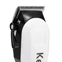 Kemei KM - 809A PROFESSIONAL TRIMMER with 240min Runtime. Trimmer 120 min Runtime 4 Length Settings  (White)-thumb2