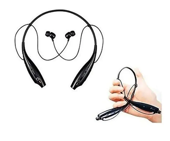 Neckband With Bluetooth V5.0 and Hd Mic ( Black)