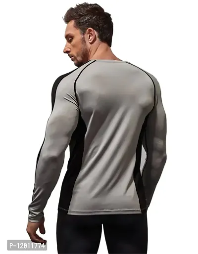 Workout Running Shirts Athletic Gym Tops Quick-Dry Moisture Wicking Anti-Odor Breathable Tee Crew Neck Full Sleeve T-Shirts Outdoor Sportswear-thumb3