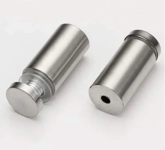 RiseOm Spacer/Standoffs for Wall mounting Glass Made of SS (1/2""(D) x 1""(L), 10)