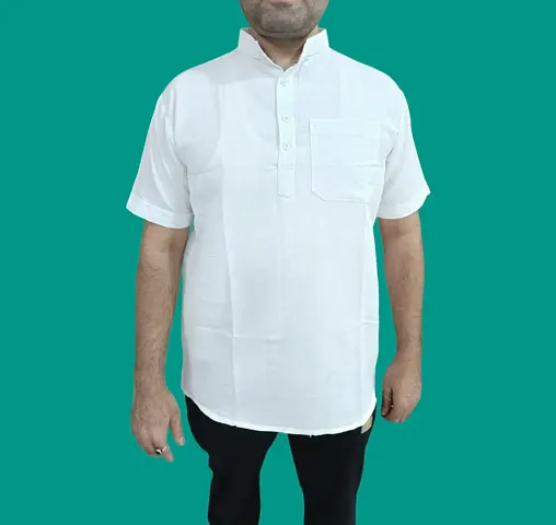 Stylish Khadi Solid Kurta For Men