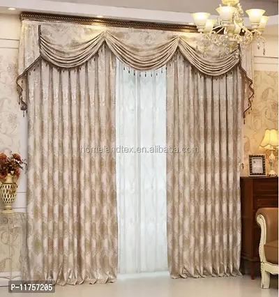 Stylish Polyester Window Curtains- 2 Pieces