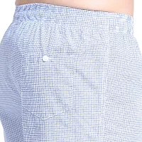 SPRNG Men's White Cotton Boxers with Blue Lines-thumb4