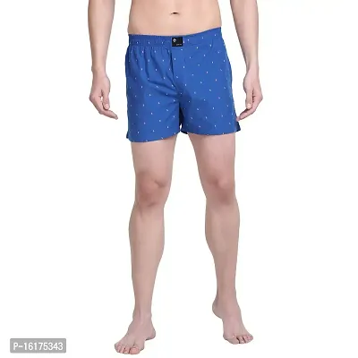 Denim Cotton Boxer Shorts Cotton with Red Arrow Design