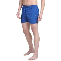 Denim Cotton Boxer Shorts Cotton with Red Arrow Design-thumb1