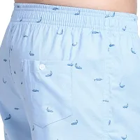 Men's Sky Blue with Fish Print Boxer Shorts-thumb4