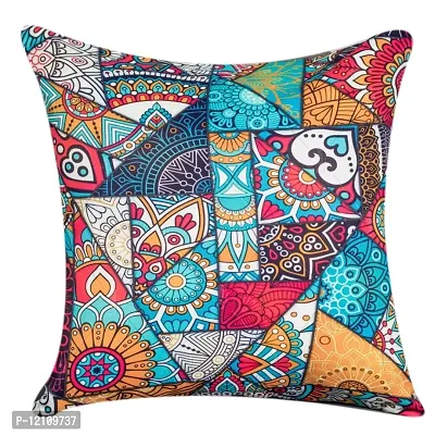 Satin Printed Cushion Cover Set Of 5-thumb4